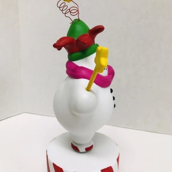Department 56 Whimsical Snowman Music Box Ceramic Plays Frosty the Snowman T5 - Picture 6 of 8